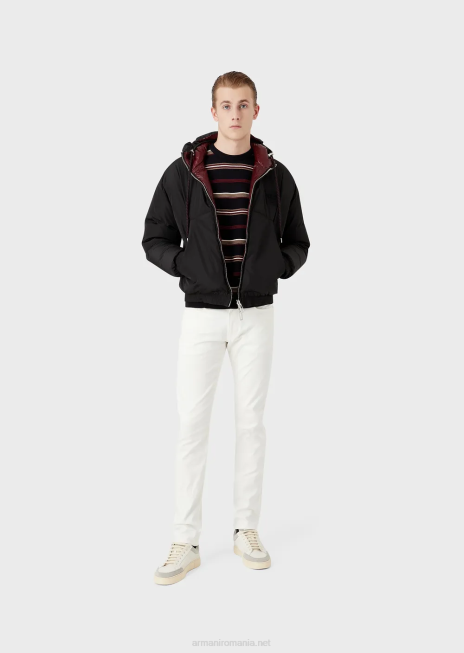 bărbați R802G1193 blugi j06 slim-fit din twill stretch Armani alb