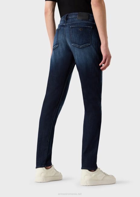 bărbați R802G1195 Blugi din denim albastru deschis j75 slim-fit Armani albastru