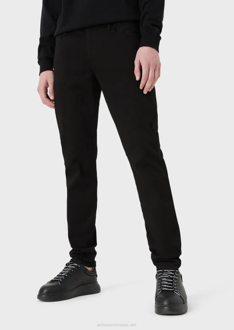 bărbați R802G1199 blugi j11 extra slim-fit extra confort din denim Armani negru