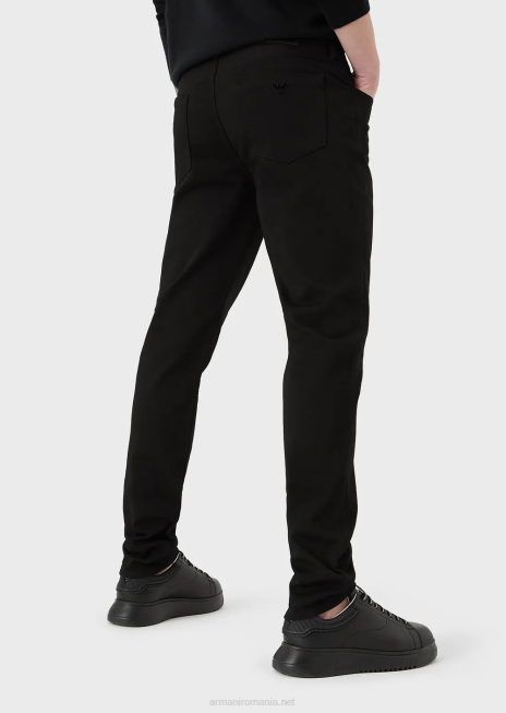 bărbați R802G1199 blugi j11 extra slim-fit extra confort din denim Armani negru