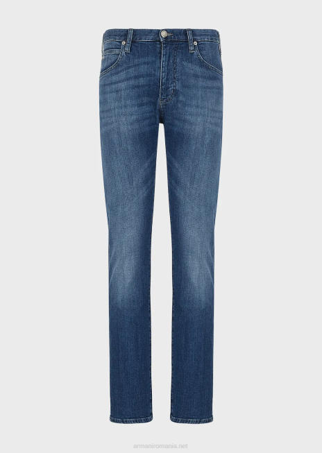 bărbați R802G1201 Blugi j45 cu ajustare normală din denim confort twill melange Armani denim