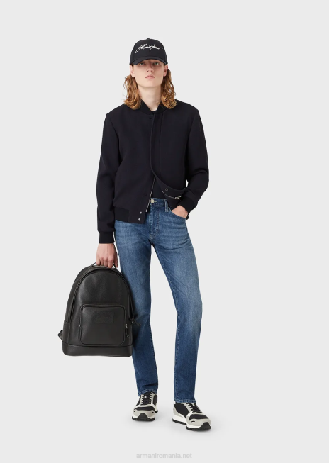 bărbați R802G1201 Blugi j45 cu ajustare normală din denim confort twill melange Armani denim