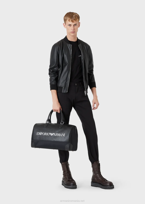 bărbați R802G1209 Blugi din gabardină elastică j45, cu ajustare normală Armani negru