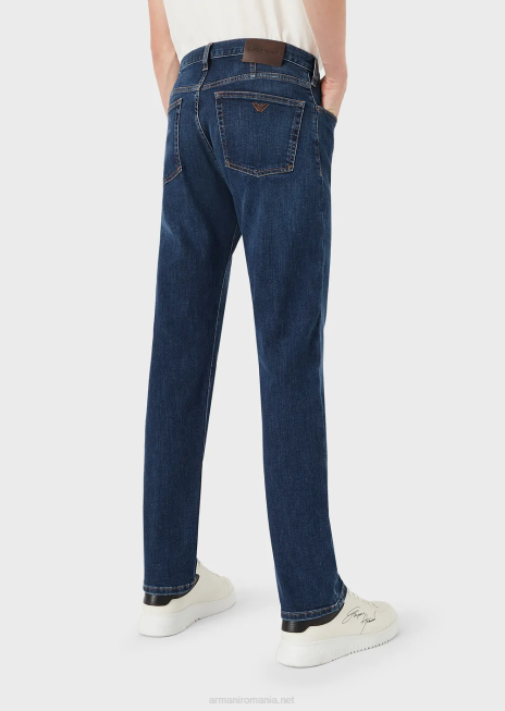 bărbați R802G1211 Blugi din denim confort j21 spalati, cu croiala regulata Armani denim
