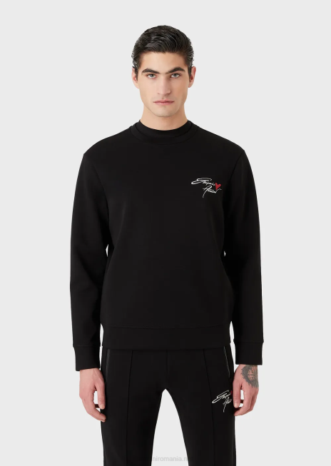 bărbați R802G1588 hanorac cu broderie de ziua indragostitilor Armani