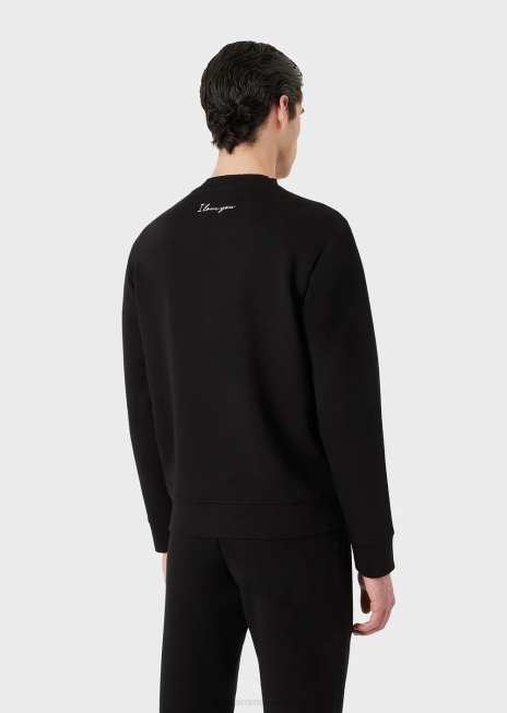 bărbați R802G1588 hanorac cu broderie de ziua indragostitilor Armani