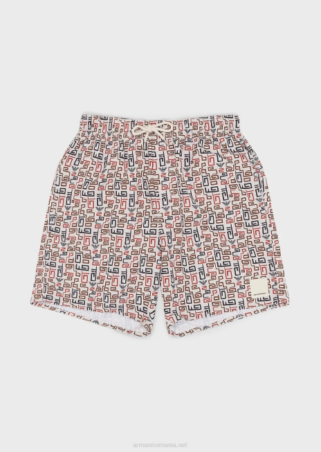 bărbați R802G984 costum de baie din țesătură reciclată colecție durabilă Armani