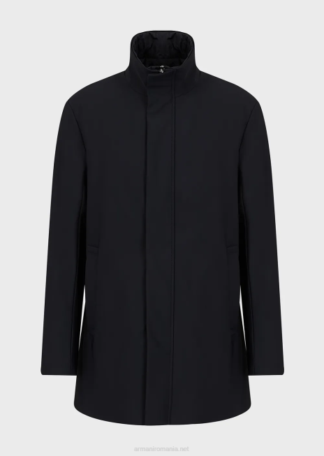 bărbați R802G1340 trenci din nailon cu gilet detasabil Armani