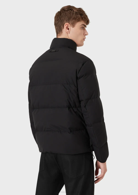 bărbați R802G1362 jachetă puf din nailon matlasat, cu fermoar complet Armani negru
