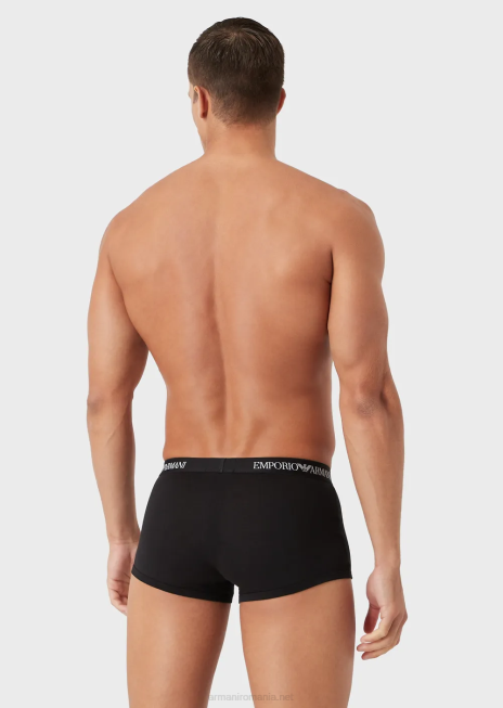 bărbați R802G1757 pachet de trei boxer de bază din bumbac pur Armani multicolor