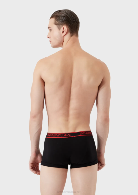 bărbați R802G1758 pachet de trei boxer cu bandă cu logo-ul de bază Armani model