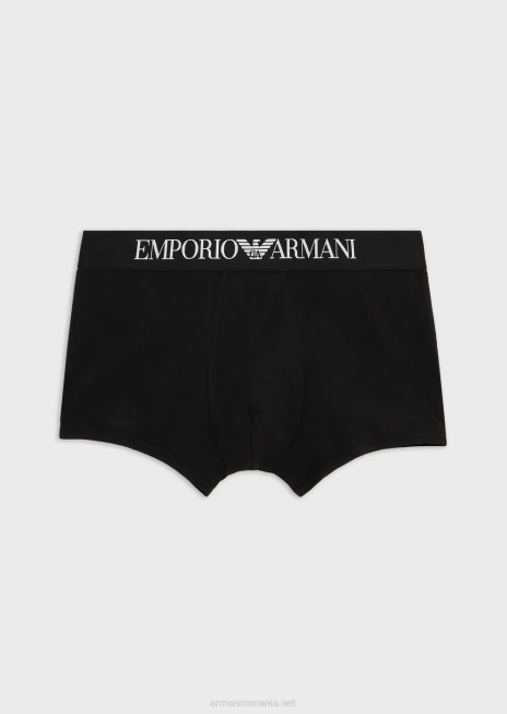 bărbați R802G1777 Boxer de bază cu talie cu logo Armani negru
