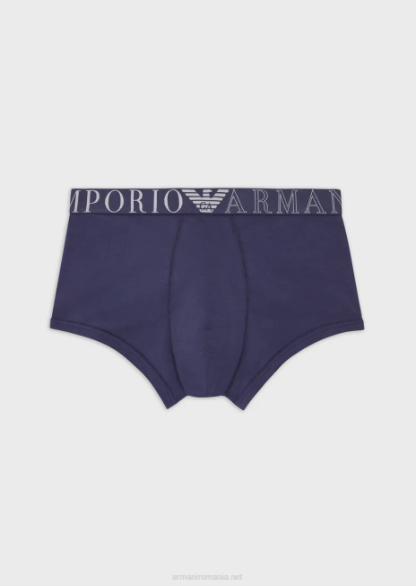 bărbați R802G1779 Boxer din bumbac organic cu noul logo icon Armani denim