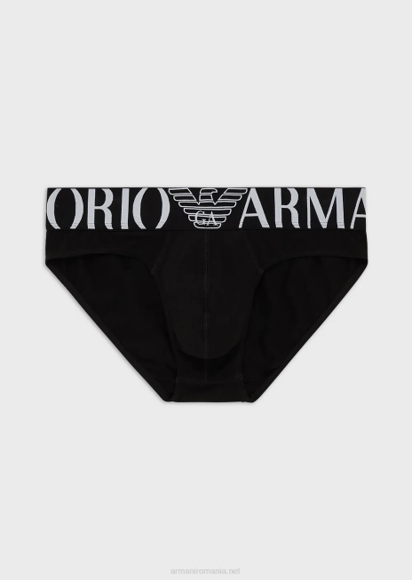 bărbați R802G1790 slip megalogo esențial Armani negru