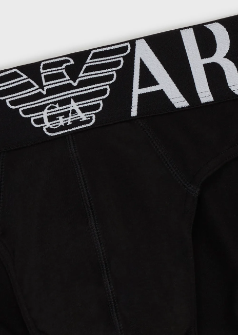 bărbați R802G1790 slip megalogo esențial Armani negru