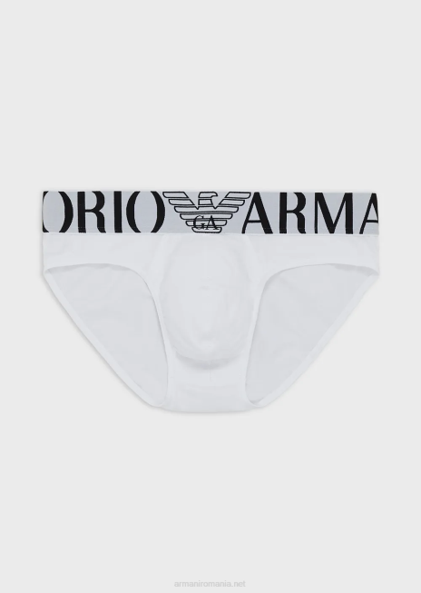 bărbați R802G1791 slip megalogo esențial Armani alb