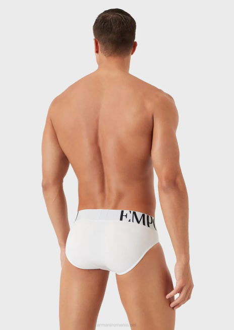 bărbați R802G1791 slip megalogo esențial Armani alb