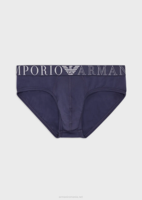 bărbați R802G1794 slip din bumbac organic cu noul logo icon Armani denim