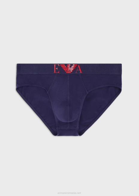 bărbați R802G1795 slip cu logo mare lucios Armani denim