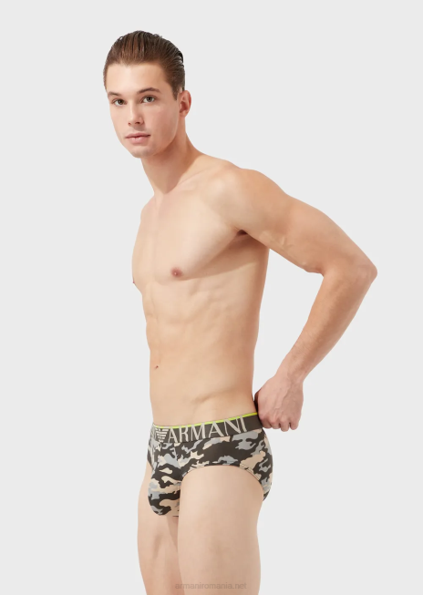 bărbați R802G1797 slip cu model de camuflaj Armani