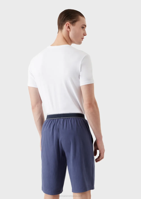 bărbați R802G1807 pijamale scurte cu logo endurance Armani alb