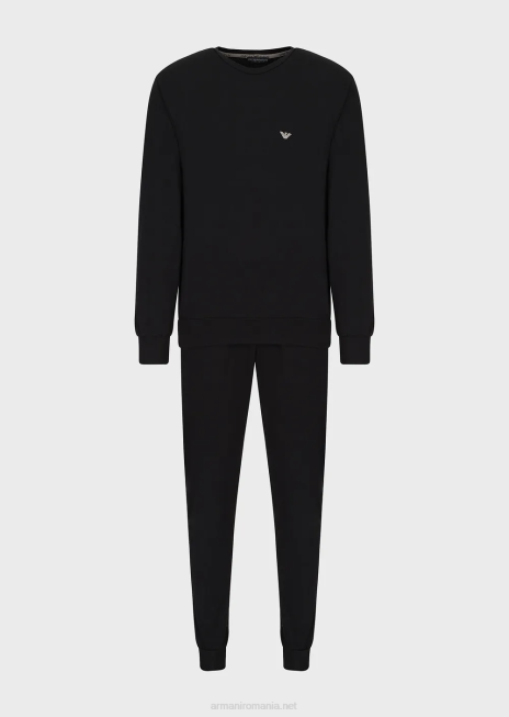 bărbați R802G1815 set de îmbrăcăminte de hol cu ​​hanorac cu decolteu Armani