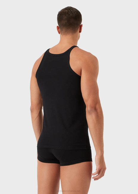 bărbați R802G1820 pachet de două veste din bumbac pur Armani