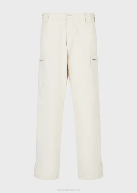 bărbați R802G1373 pantaloni cargo din denim Armani