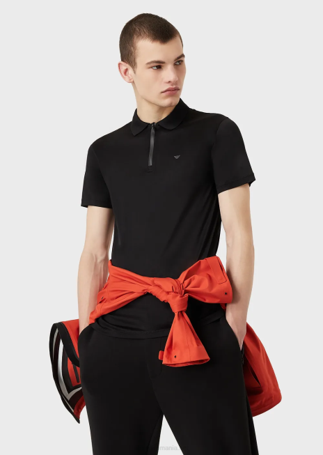 bărbați R802G1570 tricou polo slim-fit din tricou travel essentials Armani