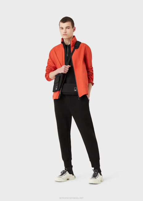 bărbați R802G1570 tricou polo slim-fit din tricou travel essentials Armani