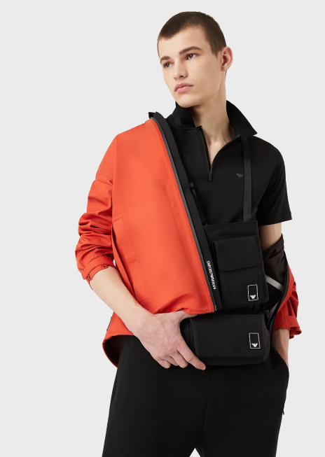 bărbați R802G1570 tricou polo slim-fit din tricou travel essentials Armani