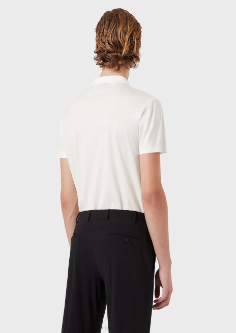 bărbați R802G1571 tricou polo slim-fit din tricou travel essentials Armani