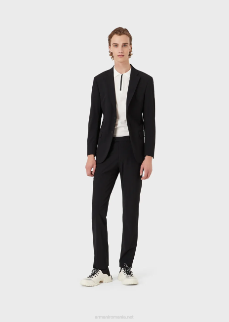 bărbați R802G1571 tricou polo slim-fit din tricou travel essentials Armani