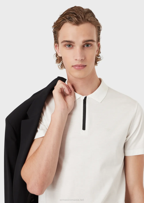 bărbați R802G1571 tricou polo slim-fit din tricou travel essentials Armani