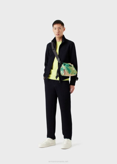 bărbați R802G1219 pulover din lână virgină, cu potrivire obișnuită Armani galben