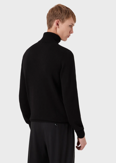 bărbați R802G1284 decolteu din cașmir pur Armani