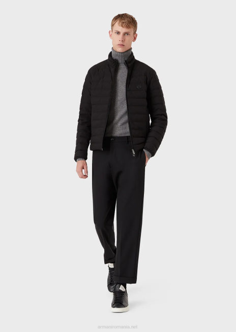 bărbați R802G1285 decolteu din cașmir pur Armani gri