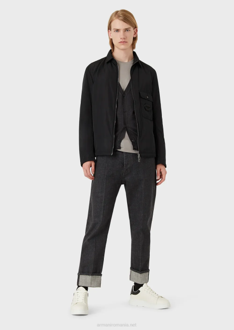 bărbați R802G1736 tricou din amestec de mătase/bumbac Armani taupe