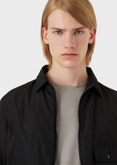 bărbați R802G1740 pulover din amestec de mătase/bumbac Armani gri