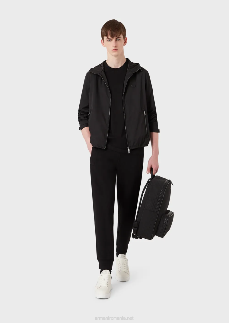 bărbați R802G1746 pachet de două tricouri din pima-jersey Armani negru