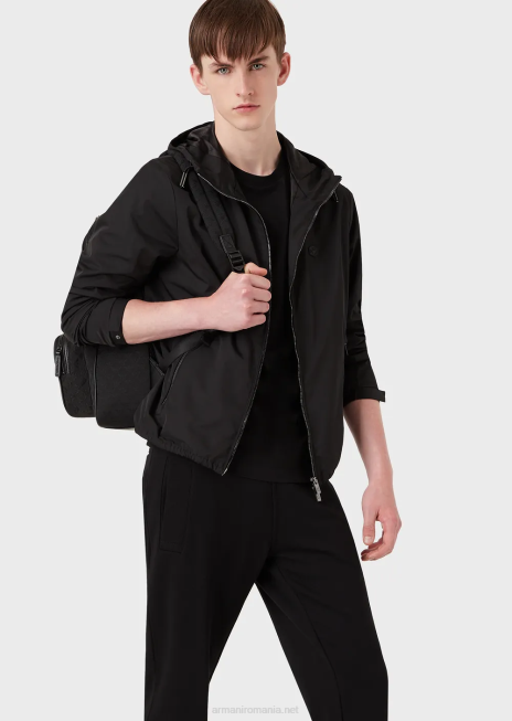 bărbați R802G1746 pachet de două tricouri din pima-jersey Armani negru