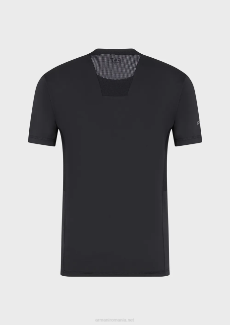 bărbați R802G1748 tricou sportiv dinamic din material tehnic vigor7 Armani alb