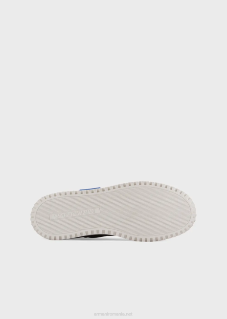 bărbați R802G1873 adidași din piele și piele nappa Armani negru