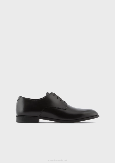 bărbați R802G1825 oxford din piele de vițel Armani negru