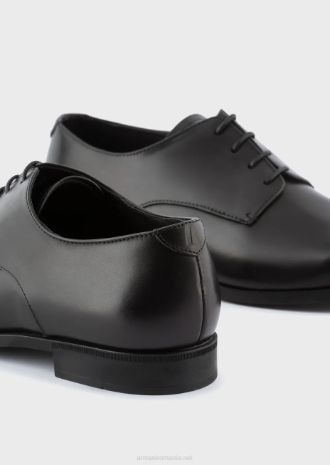 bărbați R802G1825 oxford din piele de vițel Armani negru