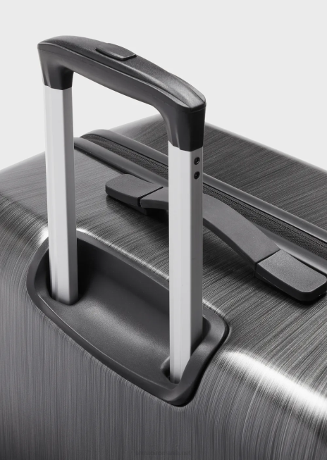 bărbați R802G1995 geantă troler mare abs cu vultur supradimensionat, în relief Armani gri