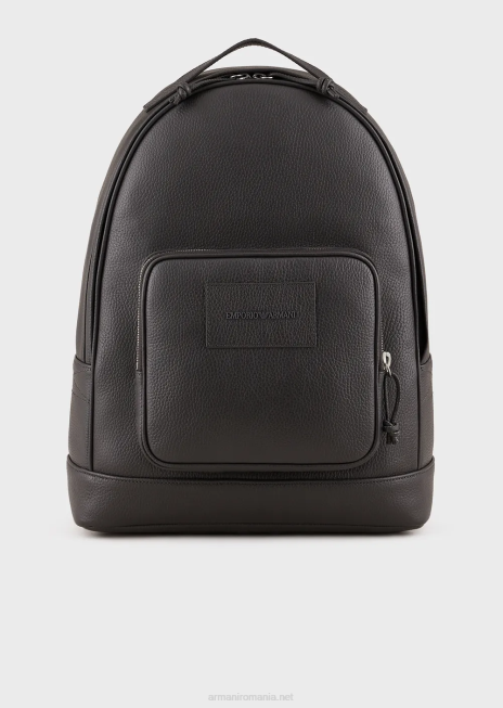 bărbați R802G1948 rucsac din piele prăbușită Armani