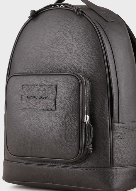 bărbați R802G1948 rucsac din piele prăbușită Armani