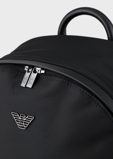 bărbați R802G1955 rucsac din nailon reciclat Armani negru