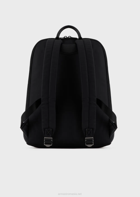 bărbați R802G1956 rucsac din nailon reciclat Armani negru